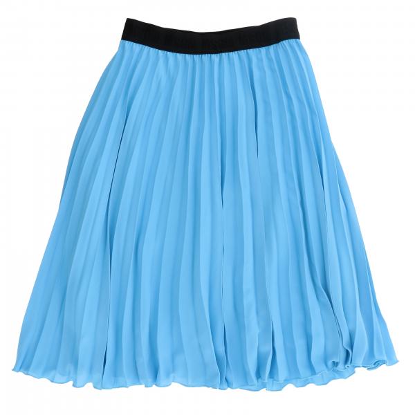 msgm-kids-outlet-skirt-for-girls-gnawed-blue-msgm-kids-skirt
