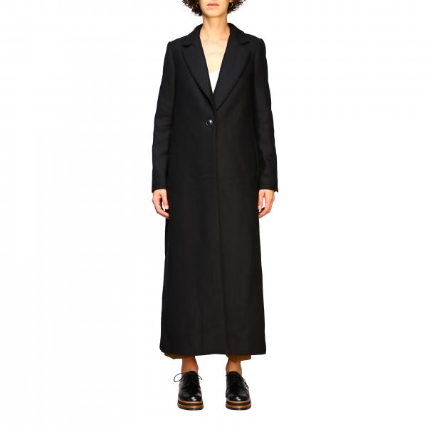 Twin Set Outlet: Coat women | Coat Twin Set Women Black | Coat Twin Set ...