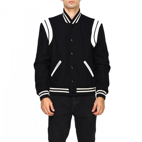 Saint Laurent Outlet: jacket for man - Black | Saint Laurent jacket ...