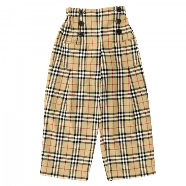 Burberry Outlet: pants for girls - Beige | Burberry pants 8015464 ...