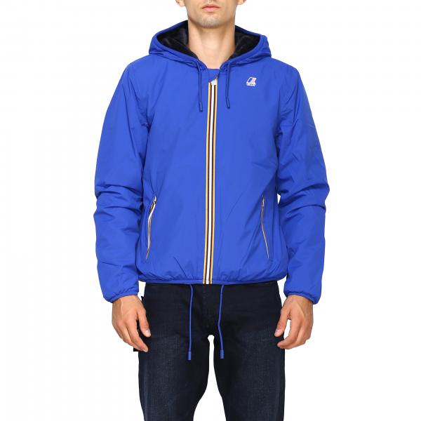 K-Way Outlet: jacket for man - Blue | K-Way jacket K0063G0 online on ...