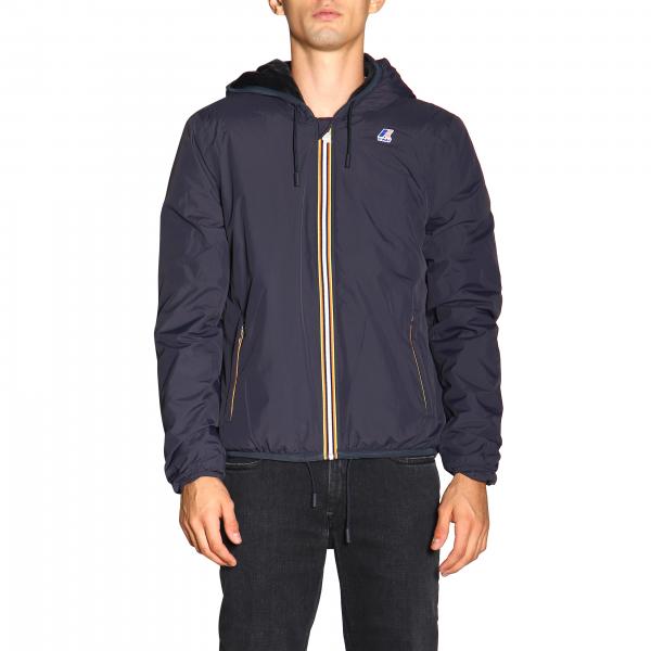 K-Way Outlet: jacket for man - Charcoal | K-Way jacket K0063G0 online ...