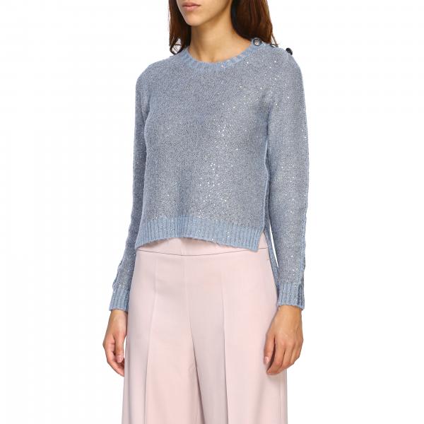 D.exterior Outlet: Sweater woman - Gnawed Blue | D.exterior Sweater ...