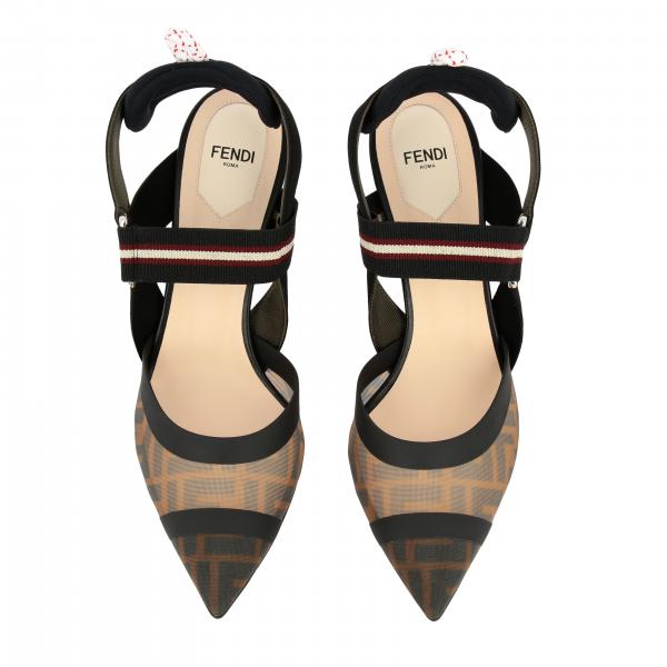 fendi print heels