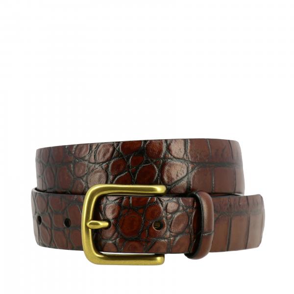 Polo Ralph Lauren Outlet: belt in crocodile printed leather - Brown ...