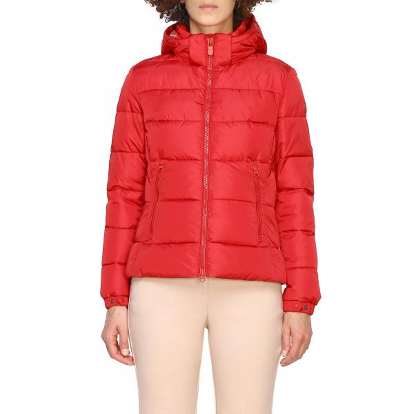 Save The Duck Outlet: Coat women - Red | Save The Duck jacket D3562W ...