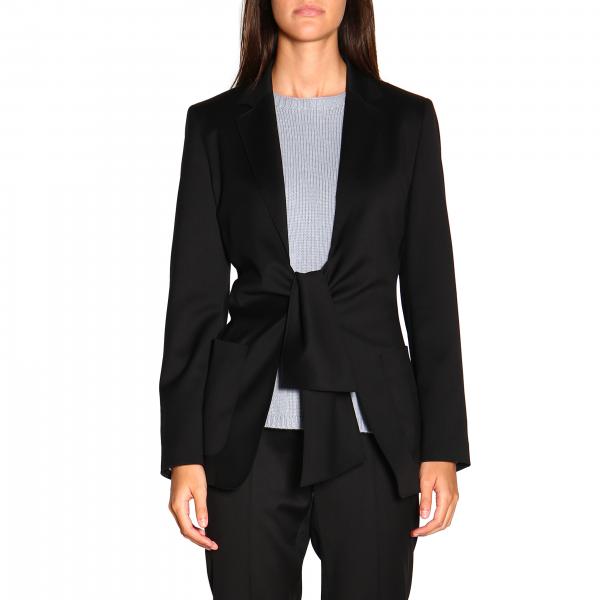 Max Mara Outlet: Jacket women | Blazer Max Mara Women Black | Blazer ...