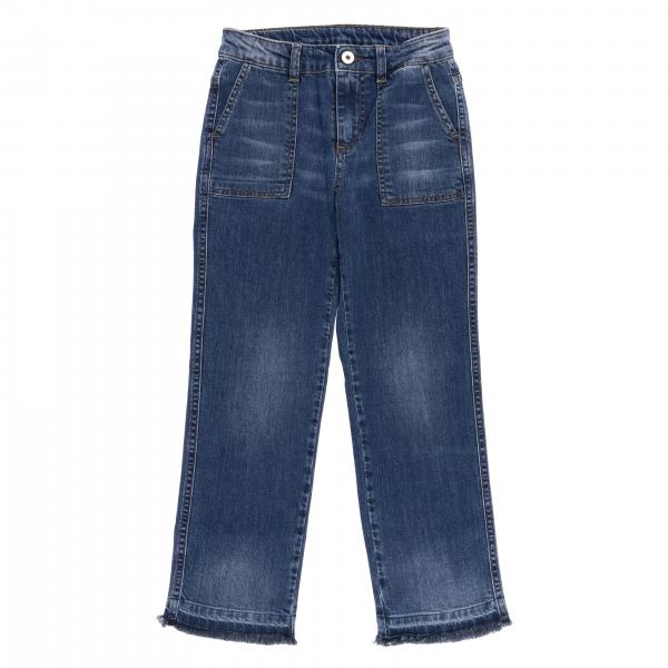 Twinset Outlet: jeans for girls - Blue | Twinset jeans GJ2540 online on ...