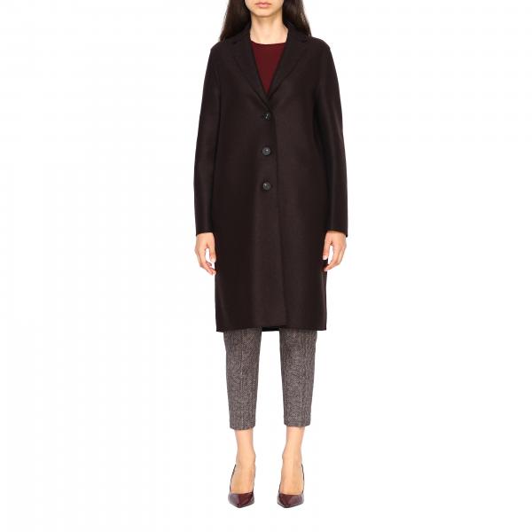 Harris Wharf London Outlet: coat for woman - Brown | Harris Wharf ...