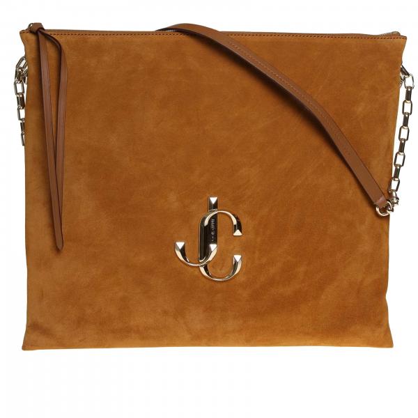 MarroneBorsa Spalla Monogramma Sue Jimmy Choo A In Camoscio Jc L Borse Tracolla Varenne Con Donna VMGqSzpU