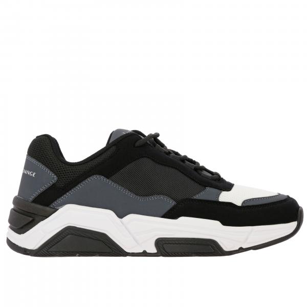 Armani Exchange Outlet: Sneakers men - Black | Sneakers Armani Exchange ...