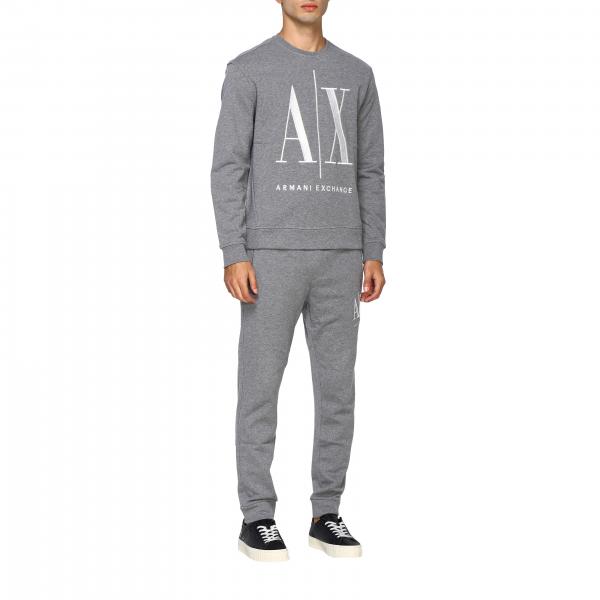 Armani Exchange Outlet Sweatshirt Men Sweatshirt Armani Exchange Men Grey Sweatshirt Armani Exchange 8nzmpa Zj1zz Giglio En