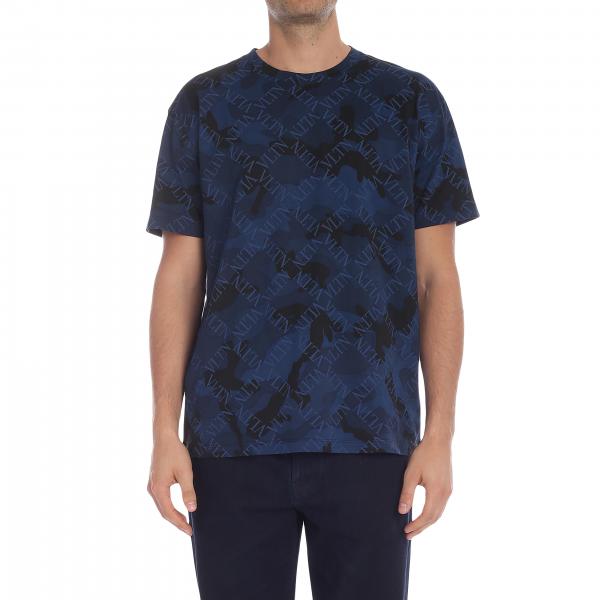 Valentino Outlet: t-shirt for man - Blue | Valentino t-shirt SV3MG01U ...
