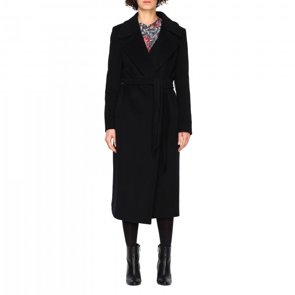 Tagliatore Outlet: Coat women - Black | Coat Tagliatore MOLLY35075 ...