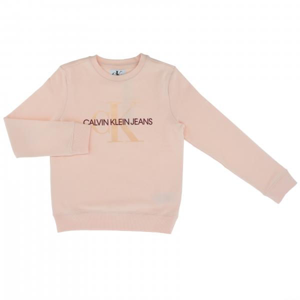 Calvin Klein Outlet: sweater for girls - Pink Calvin Klein sweater IG0IG00287 online on