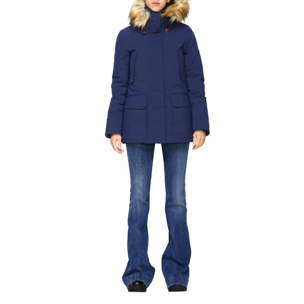Save The Duck Outlet: Coat women | Jacket Save The Duck Women Navy ...