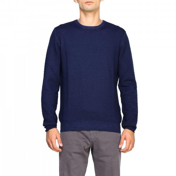 Gran Sasso Outlet: Sweater men | Sweater Gran Sasso Men Royal Blue ...