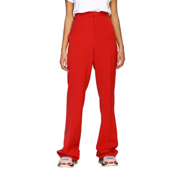 Balenciaga Outlet: Pants women | Pants Balenciaga Women Red | Pants ...