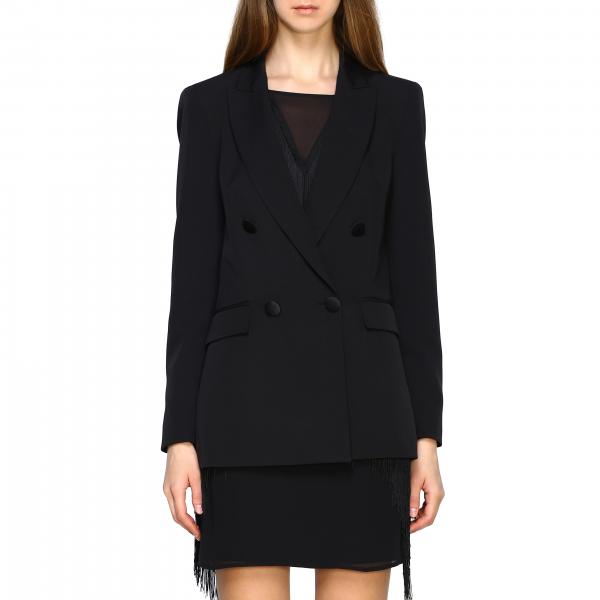 Liu Jo Outlet: Jacket women - Black | Blazer Liu Jo I69148T7896 GIGLIO.COM