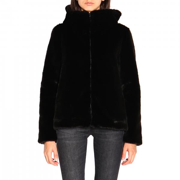 Dondup Outlet: fur coats for women - Black | Dondup fur coats J808 ...