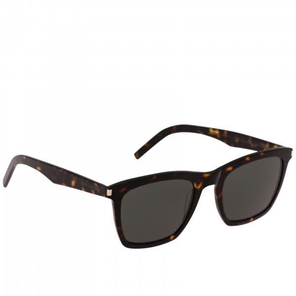 Saint Laurent Outlet: Glasses men | Glasses Saint Laurent Men Black ...