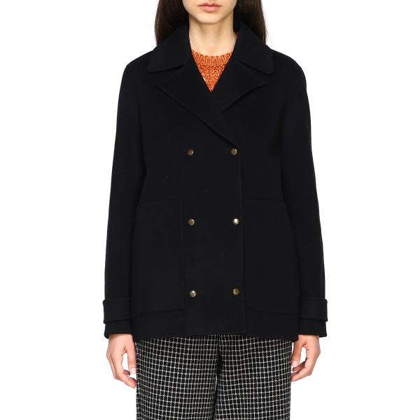 Theory Outlet: Coat women - Black | Coat Theory J0601406 GIGLIO.COM