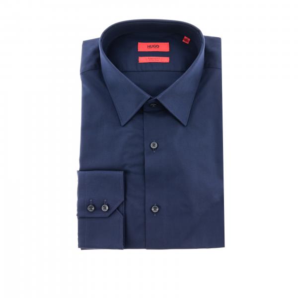 Hugo Outlet: shirt for man - Navy | Hugo shirt 10181991 VENZO online on ...