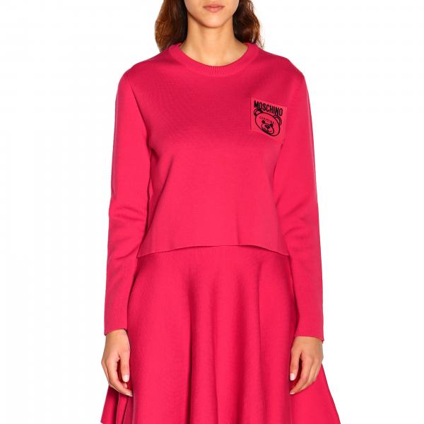Moschino Couture Outlet: Sweater women - Fuchsia | Sweater Moschino