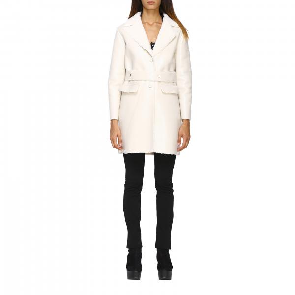 Oof Wear Outlet: coat for woman - Yellow Cream | Oof Wear coat OFJA980 ...