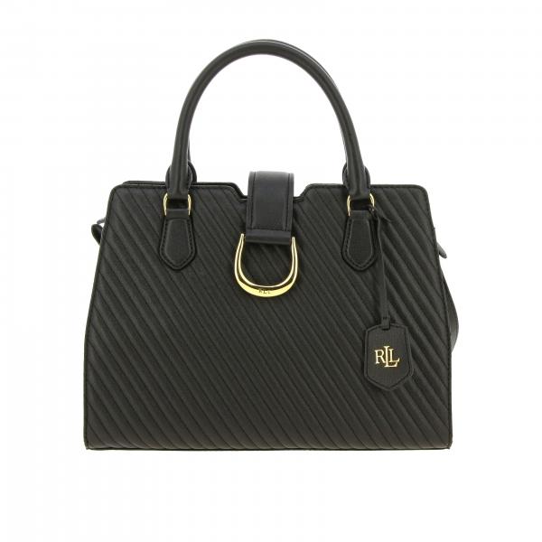 Lauren Ralph Lauren Outlet: handbag for women - Black | Lauren Ralph ...