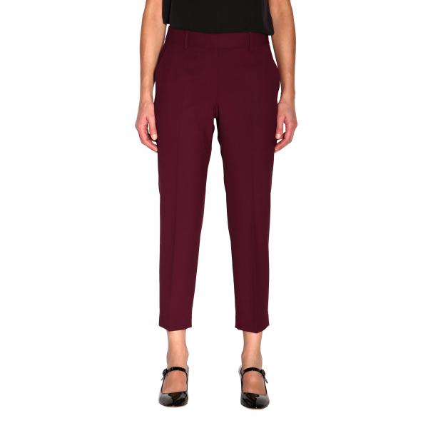 Theory Outlet: pants for woman - Burgundy | Theory pants H0101234 ...