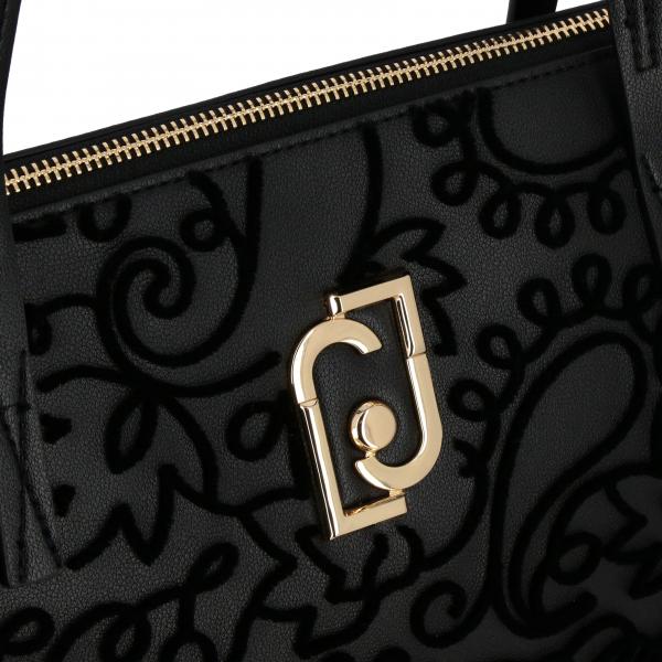 N69088e0002 Borse Jo Donna NeroBorsa Tote Ricami Monogramma Liu E Con MpUVqSz