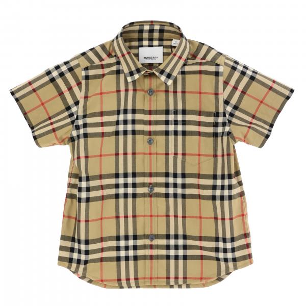 Burberry 格纹纯棉衬衫