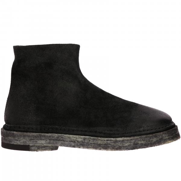 Bottines en daim Zip Parapa Marsell avec semelle en caoutchouc et zip