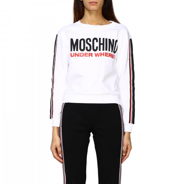 Moschino Underwear Outlet: Sweatshirt women - White | Sweatshirt ...