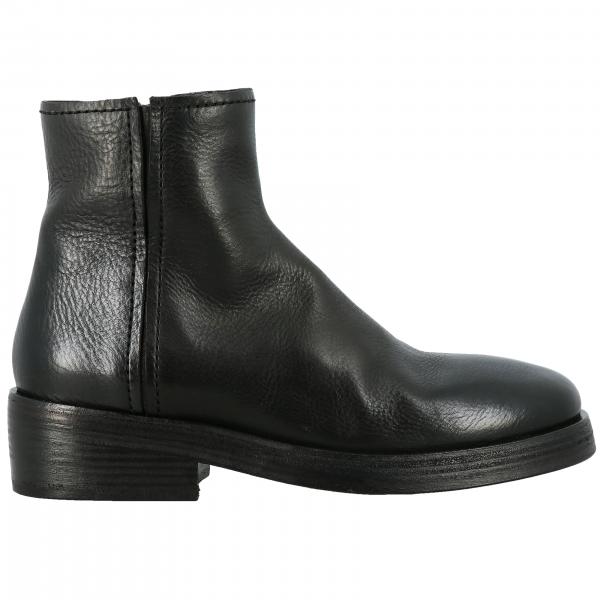 Marsell Tozzo Zip Ankle Boots in leather with macro zip