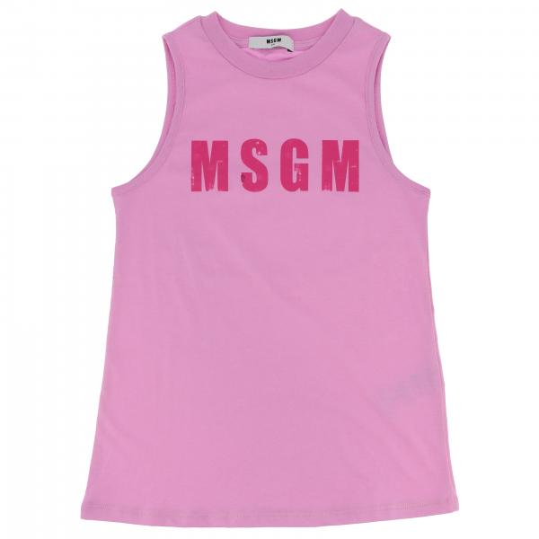 Msgm Kids Outlet: t-shirt for girls - Pink | Msgm Kids t-shirt 013403 ...