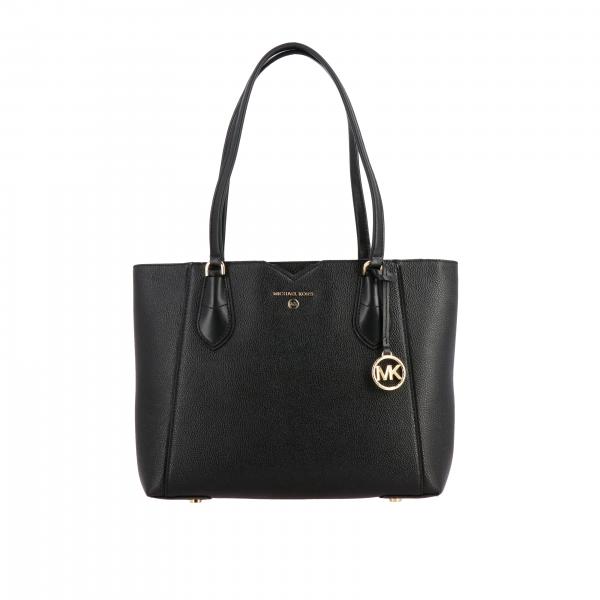 Сумка из текстурированной кожи с логотипом Женское Michael Michael Kors