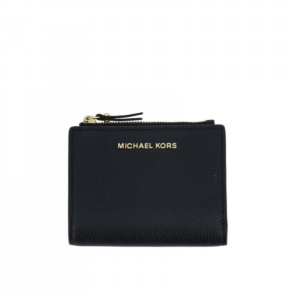 MICHAEL KORS Michael wallet in textured leather Black Michael Kors