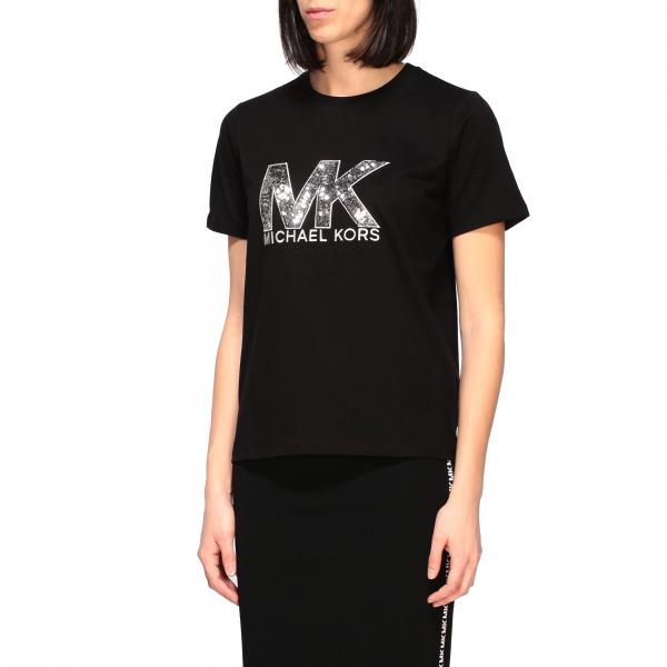 MICHAEL MICHAEL KORS: t-shirt with sequin logo | T-Shirt Michael ...