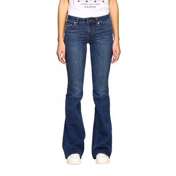 Jeans Liu Jo a vita bassa modello a 5 tasche con fondo a zampa