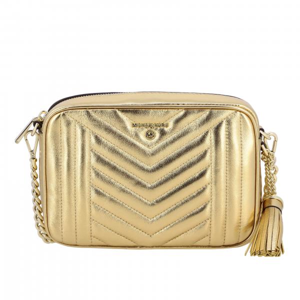 Мини-сумка из ламинированной кожи Женское Michael Michael Kors