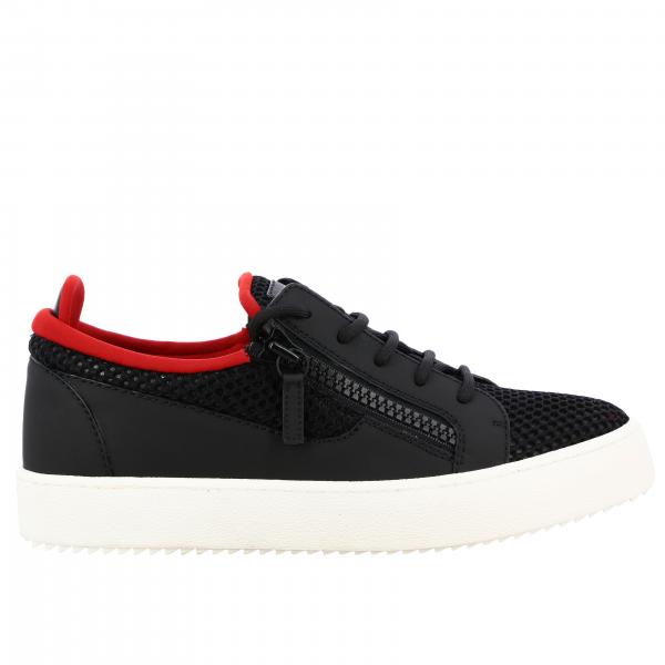 Sneakers Giuseppe Zanotti Design in pelle e rete con doppie zip