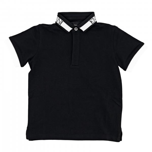 Emporio Armani logo印花短袖POLO衫