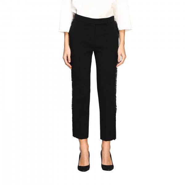 Max Mara Outlet: trousers for women - Black | Max Mara trousers ...