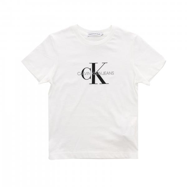 Футболка с коротким рукавом и принтом Детское Calvin Klein