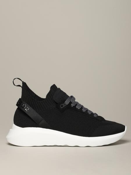DSQUARED2: sneakers in technical fabric - Black | Dsquared2 sneakers ...