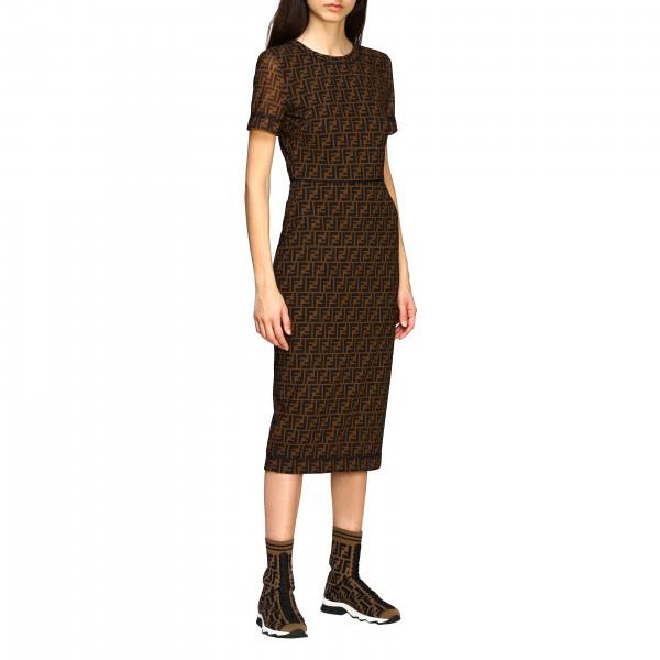 FENDI: dress for women - Multicolor | Fendi dress FD9627 A8G4 online on ...