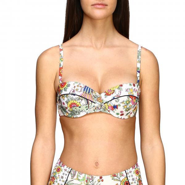 TORY BURCH: swimsuit with floral pattern - Multicolor | Tory Burch swimsuit  56939 online on 