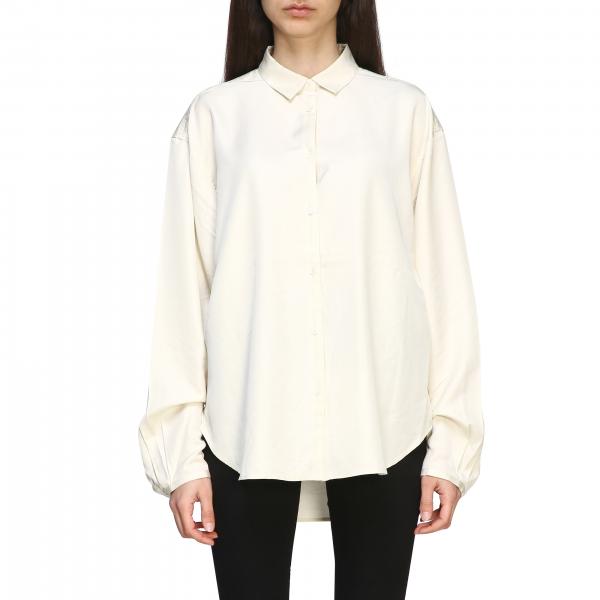 Toteme Outlet: basic long-sleeved shirt - White | Toteme shirt ...